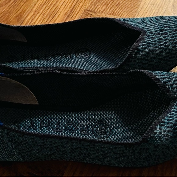 Rothy’s The Point Spruce Python Flats, Size Women’s 6, EUC - Picture 4 of 5